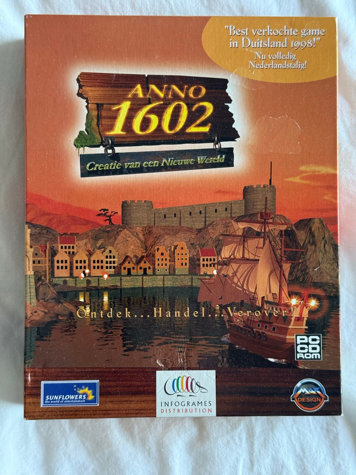 Anno 1602 PC Game Big Box - Zeer Goede Staat, 1 speler, Eén computer, Ophalen of Verzenden, Zo goed als nieuw