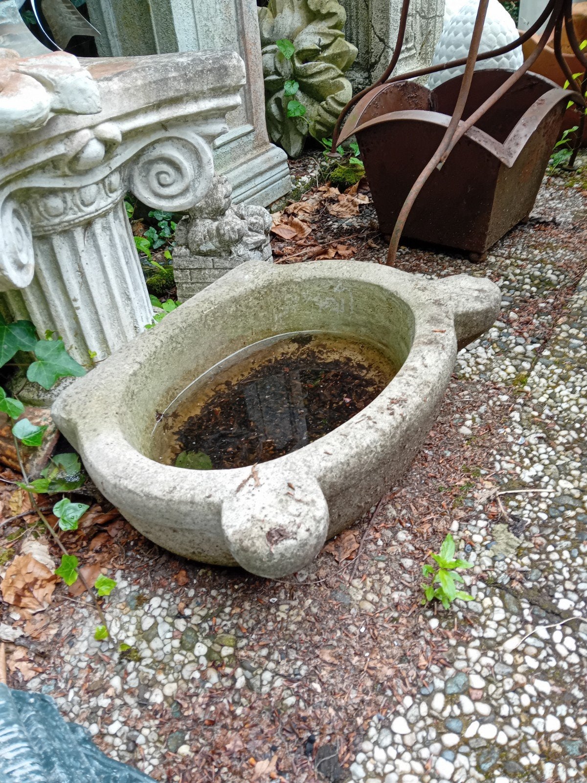Vogelbad waterbak wasbak in soorten en maten "De Evenaar", Ophalen, Gebruikt