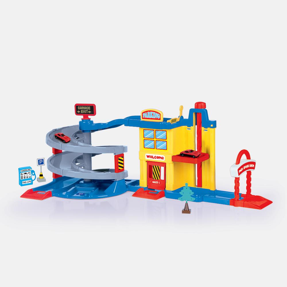 Dolu Garage City Playset Inclusief 2 Auto's, Ophalen of Verzenden, Dolu, Dolu, Duplo