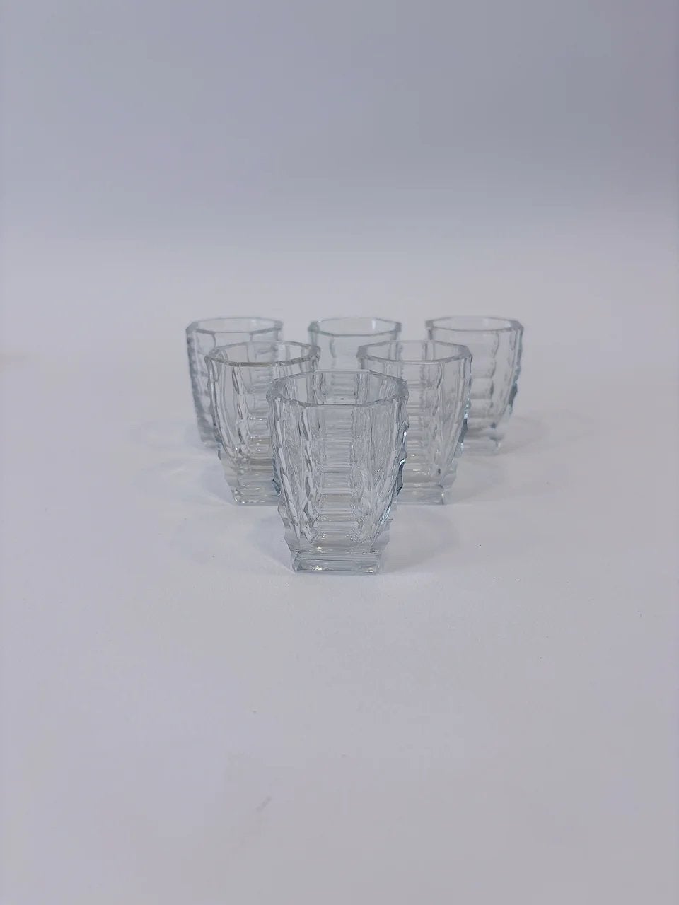 SET VAN 6 VINTAGE SHOTGLAZEN, Ophalen of Verzenden