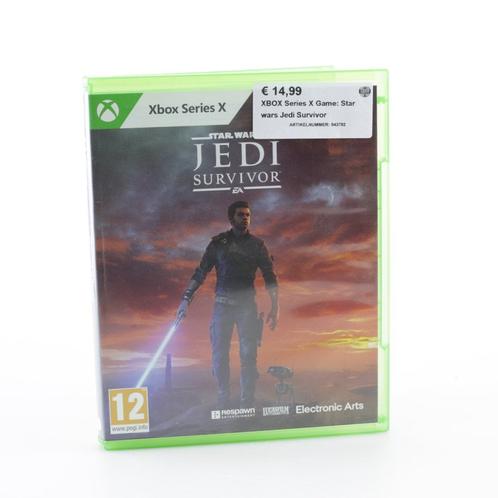 XBOX Series X Game: Star wars Jedi Survivor, Microsoft, Zo goed als nieuw, Support@microsoft.com, Microsoft Corporation
One Microsoft Way
Redmond, WA 98052-6399
USA