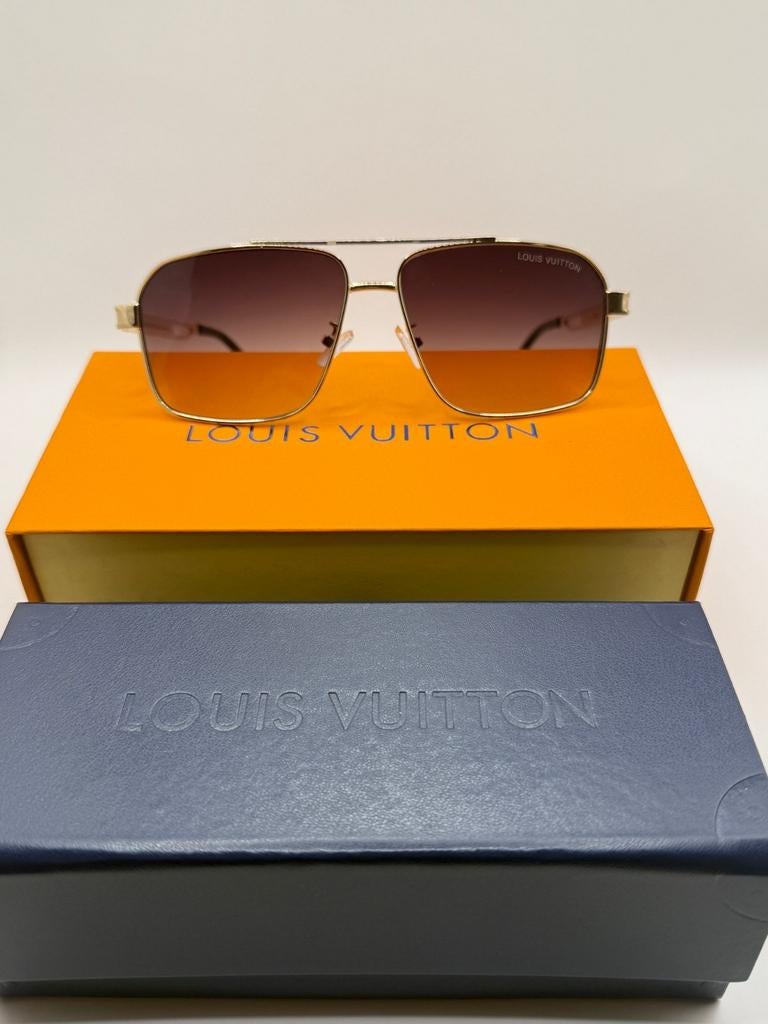 LLV Zonnebril Goud Bruin - Stijlvol & Beschermend, Overige merken, Zonnebril, Overige kleuren, Nieuw