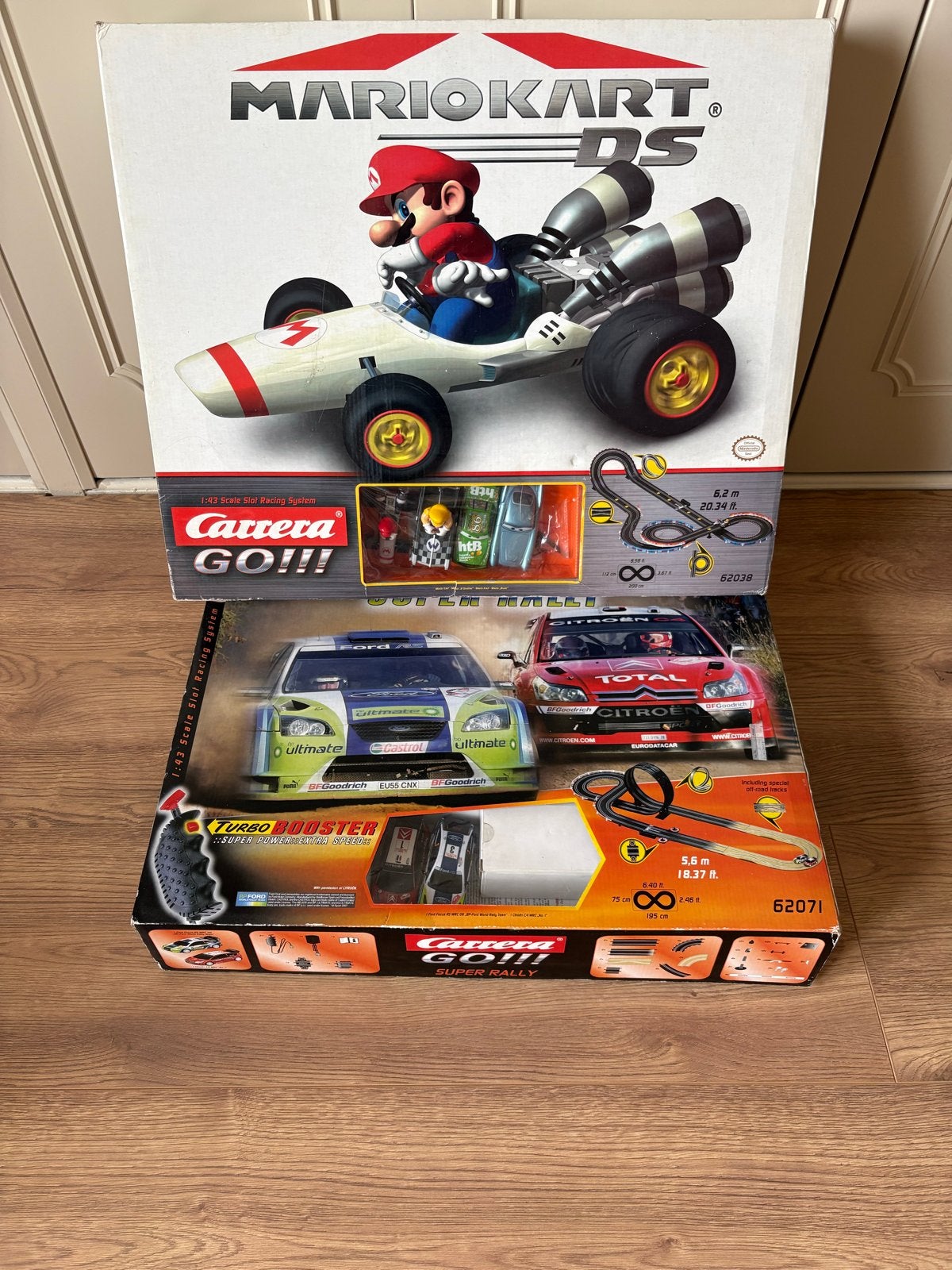 Carrera GO!!! Racebanen: Mario Kart DS & Super Rally, Ophalen, Carrera, Elektrisch, Racebaan