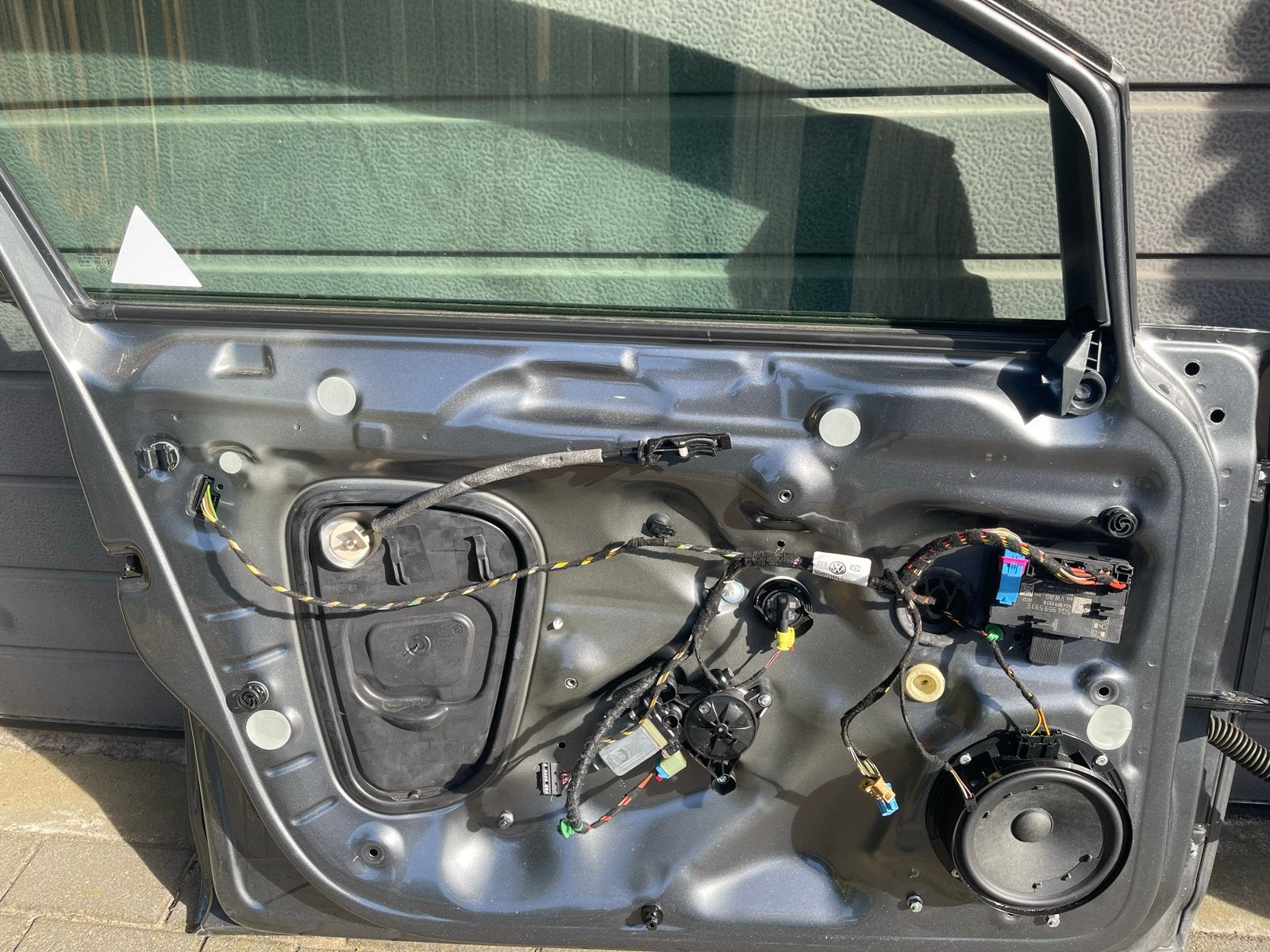 Deur linksvoor Volkswagen Golf 7 (schade) kleur LR7H, Ophalen, Gebruikt, Voor, Volkswagen
