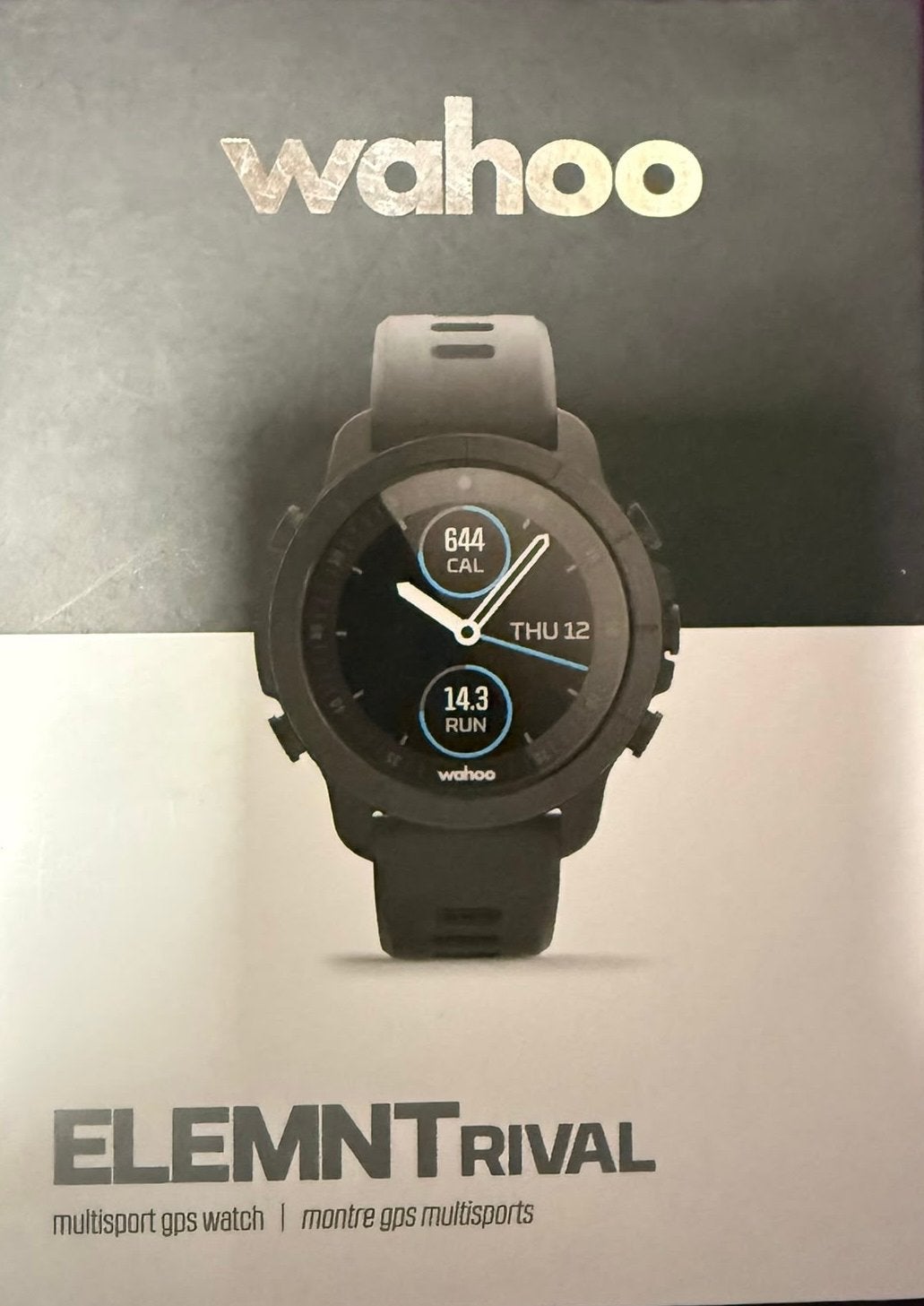 Nieuw Verzegelde Wahoo ELEMNT RIVAL Multisport GPS Smartwatc, Afstand, Zwart, IOS, Nieuw