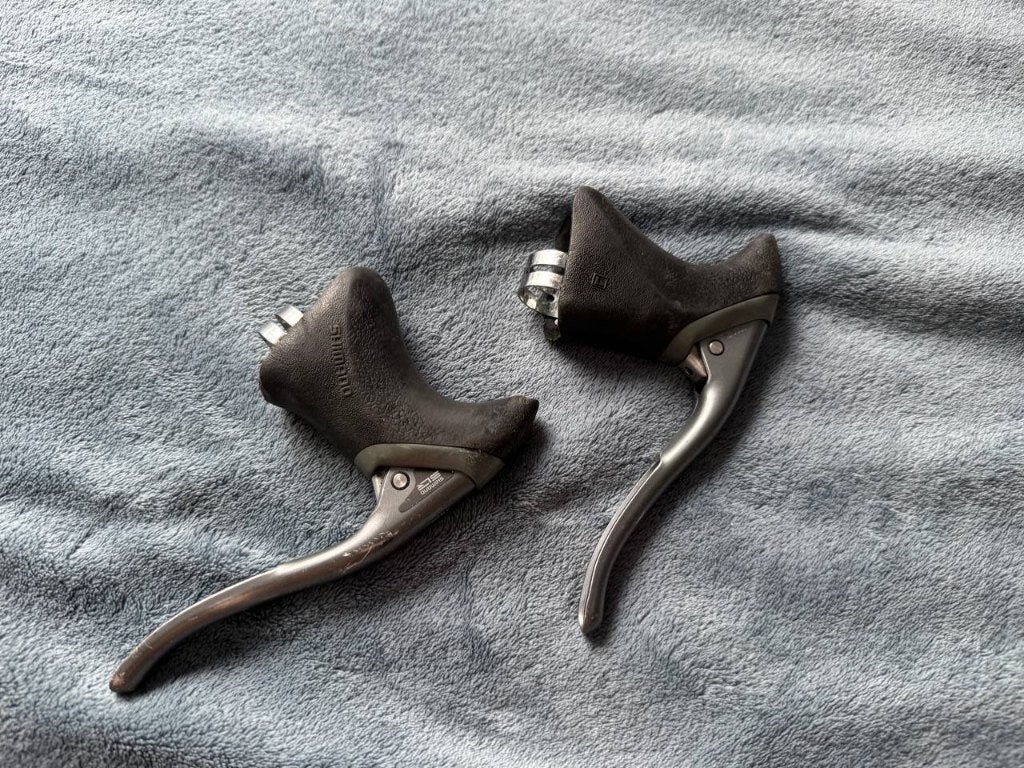 Shimano 600 Vintage Aero Remgrepen, Fietsen en Brommers, Fietsonderdelen, Remmen, Ophalen of Verzenden, Zo goed als nieuw, Aluminium