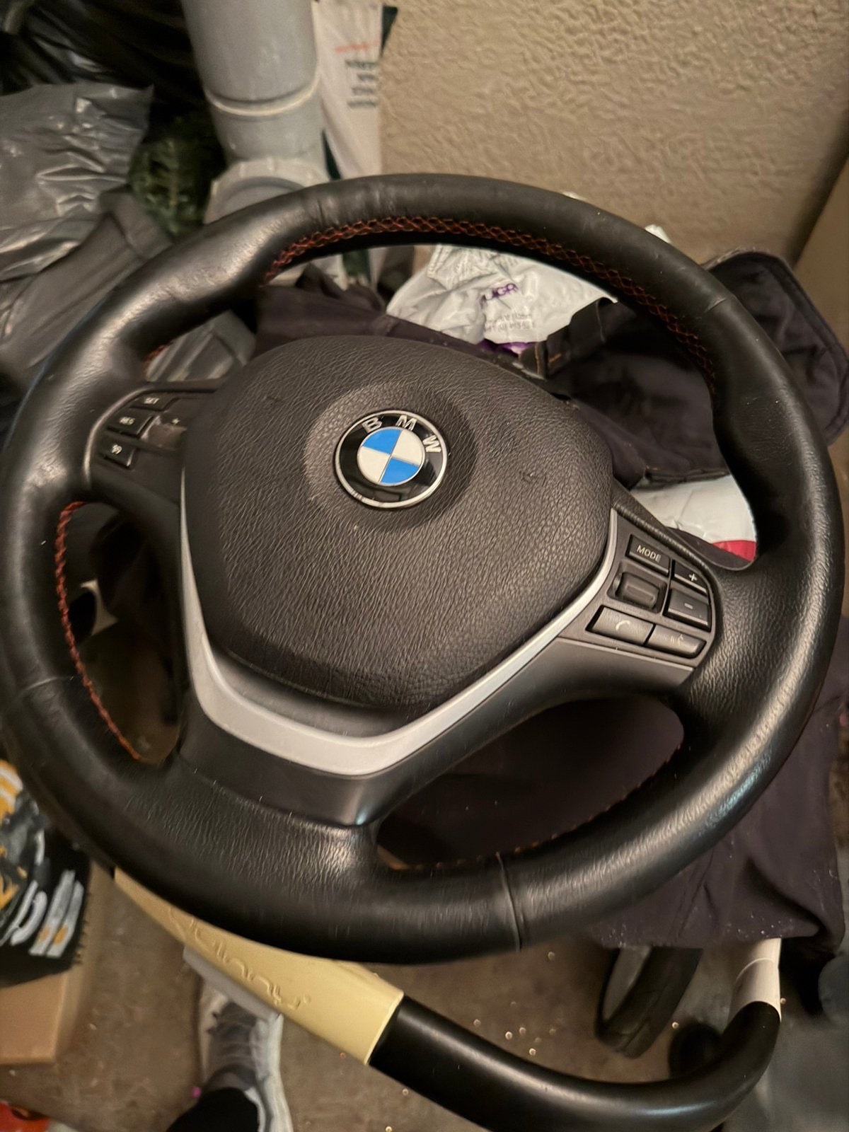 Bmw f20 stuur rode stiksels incl stuurverwarming element, Auto-onderdelen, Ophalen, BMW