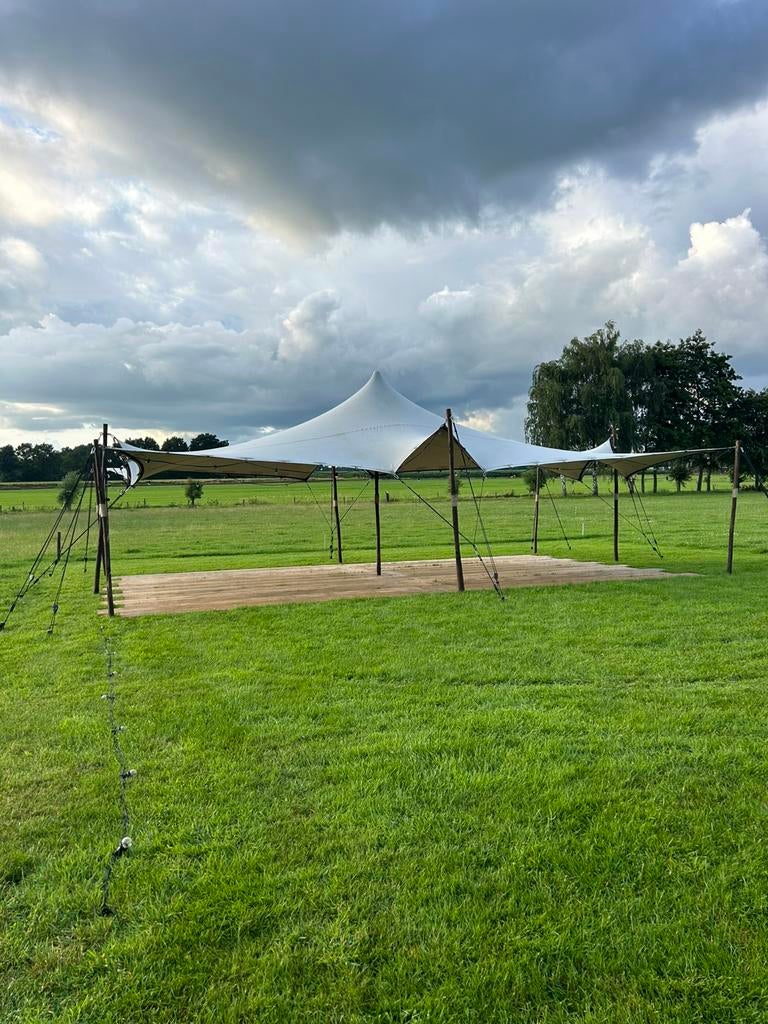 Strechttent Te Huur, Tuin en Terras, Partytenten, Ophalen of Verzenden, 8 meter of meer, 6 meter of meer, Stertent