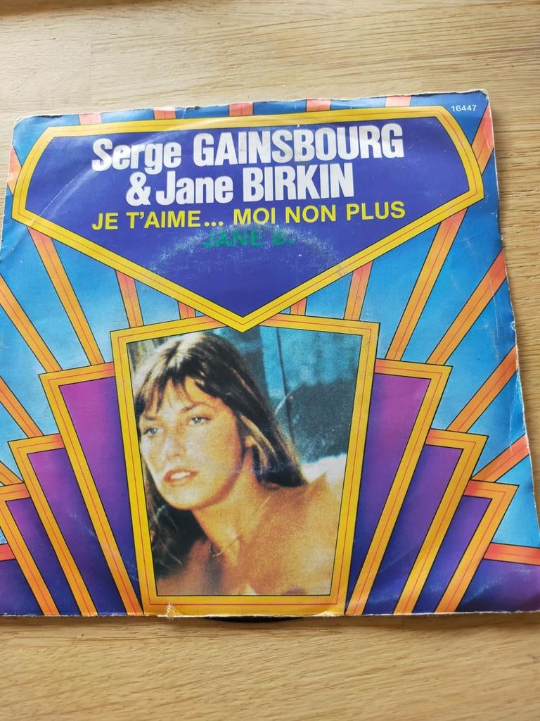 Serge Gainsbourg & Jane Birkin , je t'aime, Cd's en Dvd's, Vinyl Singles, Ophalen of Verzenden, Zo goed als nieuw, Pop