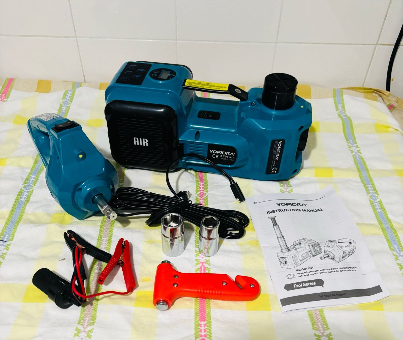 Elektrische Hydraulische Krik & Slagmoersleutel 5T, Ophalen of Verzenden, Nieuw