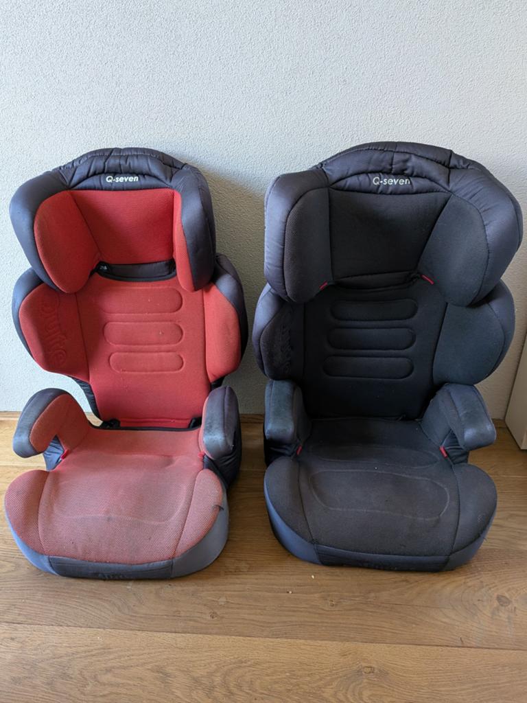 2 Autostoelen Q-Seven met afneembare rugleuning, 15 t/m 36 kg, Afneembare rugleuning, Ophalen, Overige merken