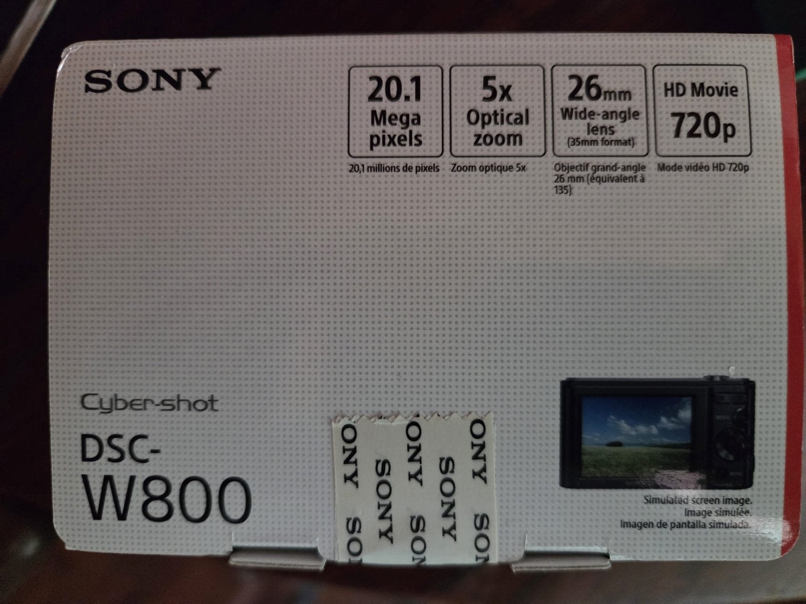 Nieuwe Sony Cyber-shot DSC-W800 Compactcamera Zwart, Nieuw, Ophalen of Verzenden, Compactcamera, 4 t/m 7 keer