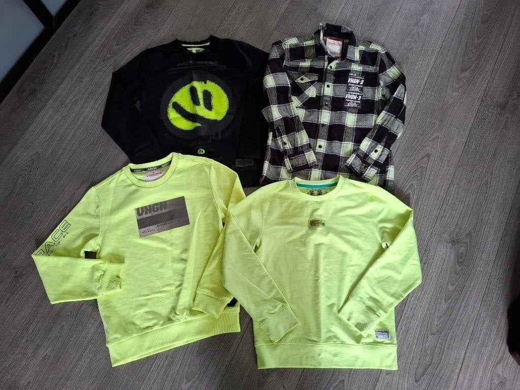 Vingino overhemd + 3 sweaters maat 152, Overige typen, Ophalen of Verzenden, Zo goed als nieuw, Vingino