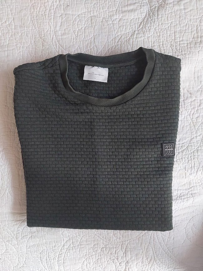 Daily Aesthetikz Brick Structure Sweater Donkergroen | XL, Kleding | Heren, Maat 56/58 (XL), Ophalen of Verzenden, Zo goed als nieuw