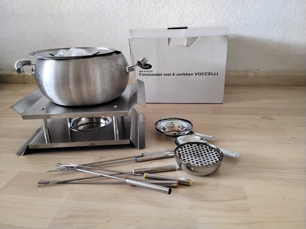 Voccelli fondueset. Nieuw, Witgoed en Apparatuur, Fonduesets, Ophalen of Verzenden, Nieuw, Brander, Fondueset