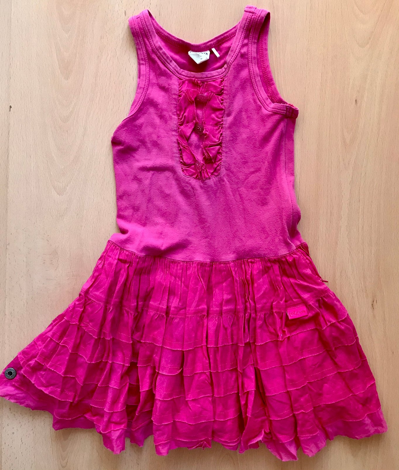 Jottum zomerjurkje / feestjurk fuchsia roze – mt 104 jurk, Kinderen en Baby's, Kinderkleding | Maat 104, Meisje, Jottum, Ophalen of Verzenden