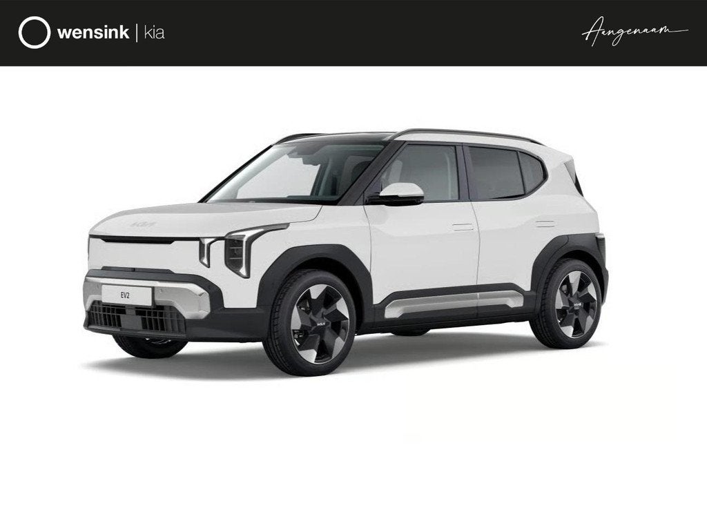 Kia EV2 Plus Advanced 42.2 kWh | Glazen schuif-/kanteldak |, Auto's, Kia, Stof, Wit, Nieuw, Te koop
