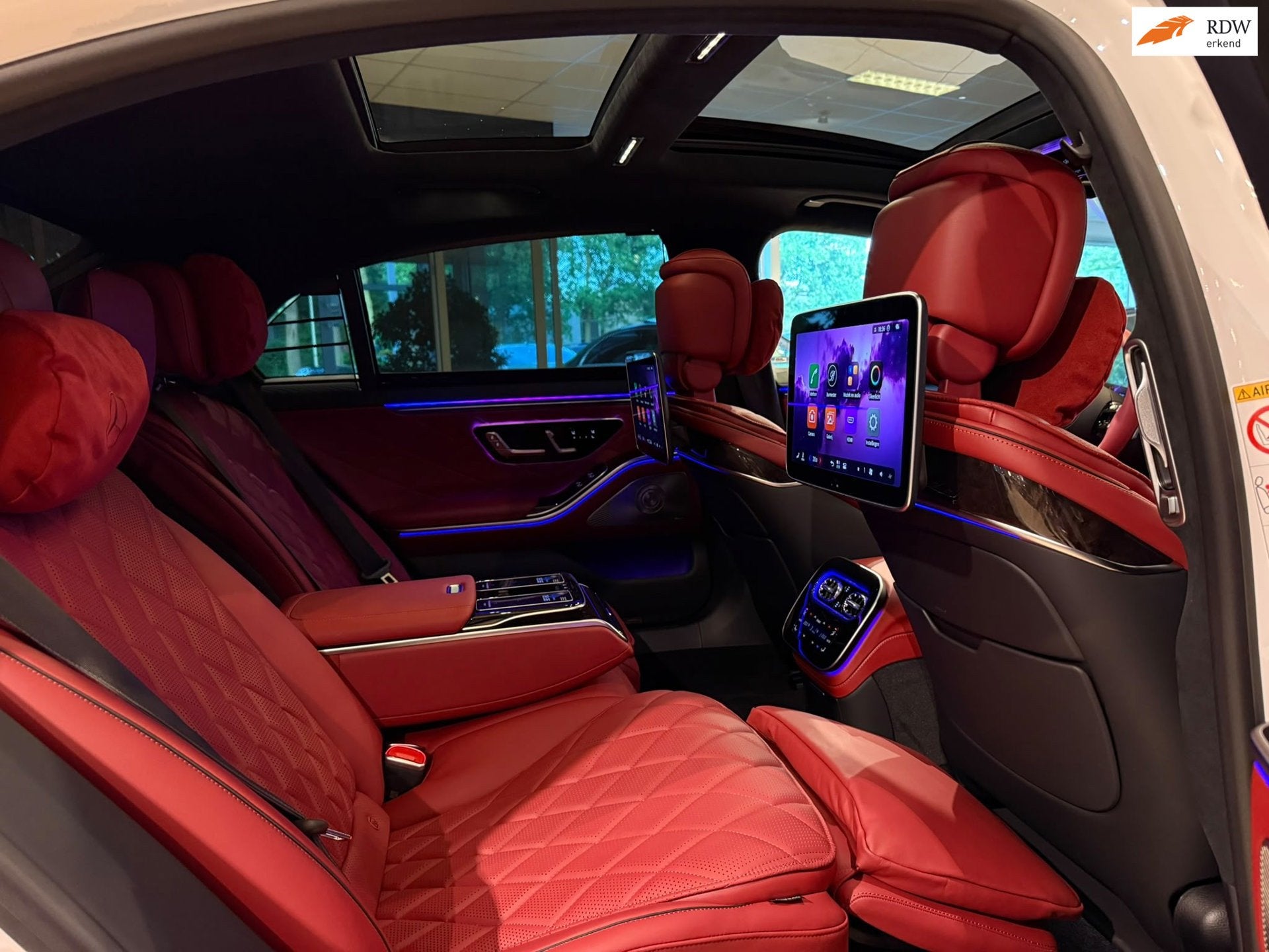 Mercedes-Benz S-klasse S450 d 4MATIC LANG AMG|MANUFAKTUR|BTW, Wit, Diesel, Sedan, Onderhoudsboekje