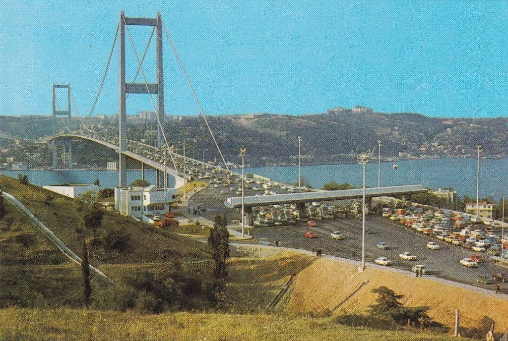 Turkije istanboel, bogazici käprüsünün beylerbeyinden görünü, Verzenden, 1960 tot 1980, Ongelopen, Buiten Europa