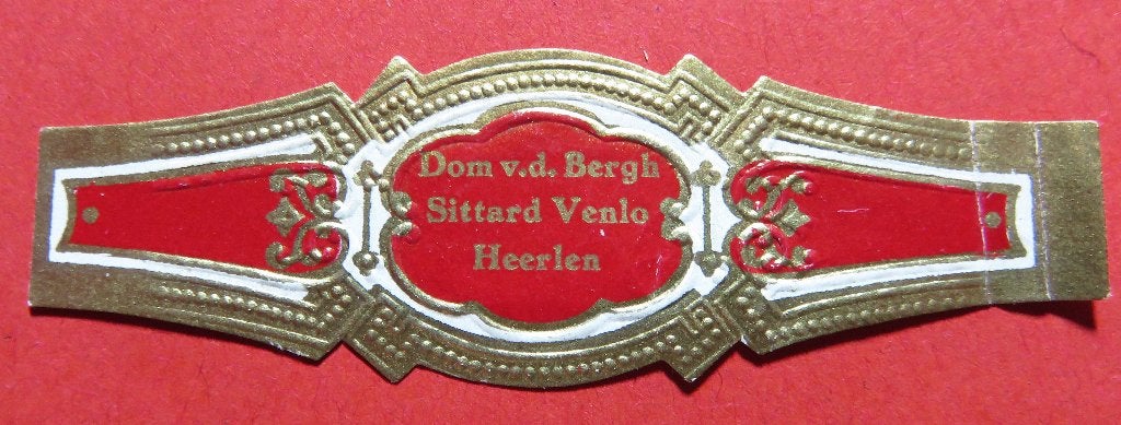 Sigarenbandje Dom v.v. Bergh Sittard Venlo Heerlen, Verzenden, Gebruikt, Sigarenbandjes