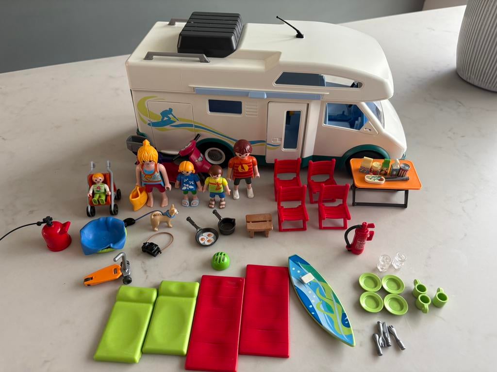Playmobil 6671 camper, Kinderen en Baby's, Speelgoed | Playmobil, Ophalen of Verzenden, Zo goed als nieuw