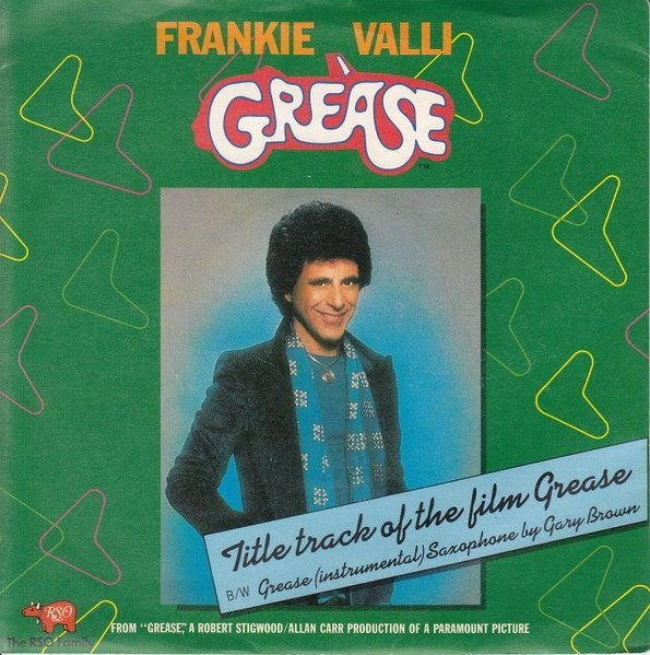 Frankie Valli: Grease / Grease instrumental (Barry Gibb song, Gebruikt, 7 inch, Ophalen of Verzenden, Fotohoes