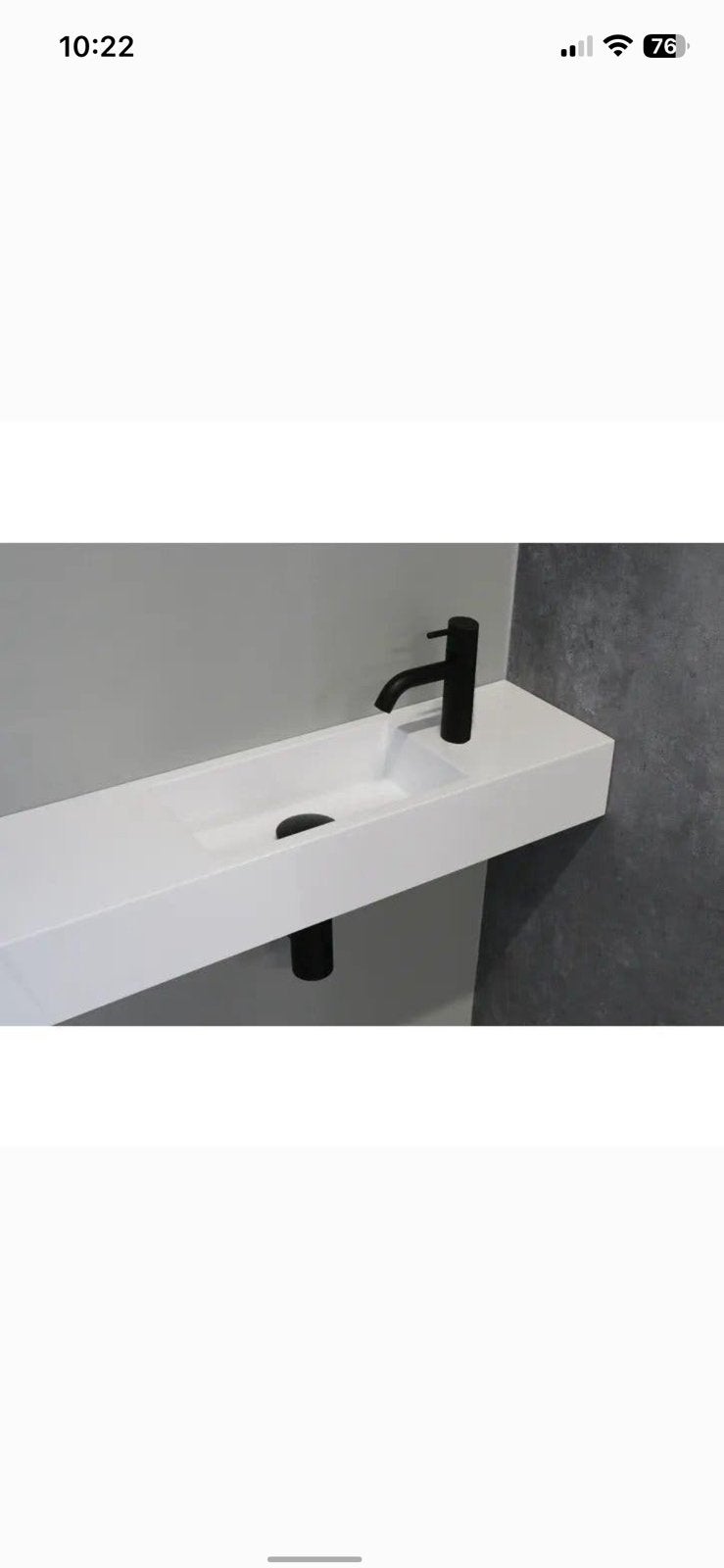 Fontein wc 120x20x10, Ophalen, Zo goed als nieuw, Minder dan 100 cm, Wasbak of Wastafel