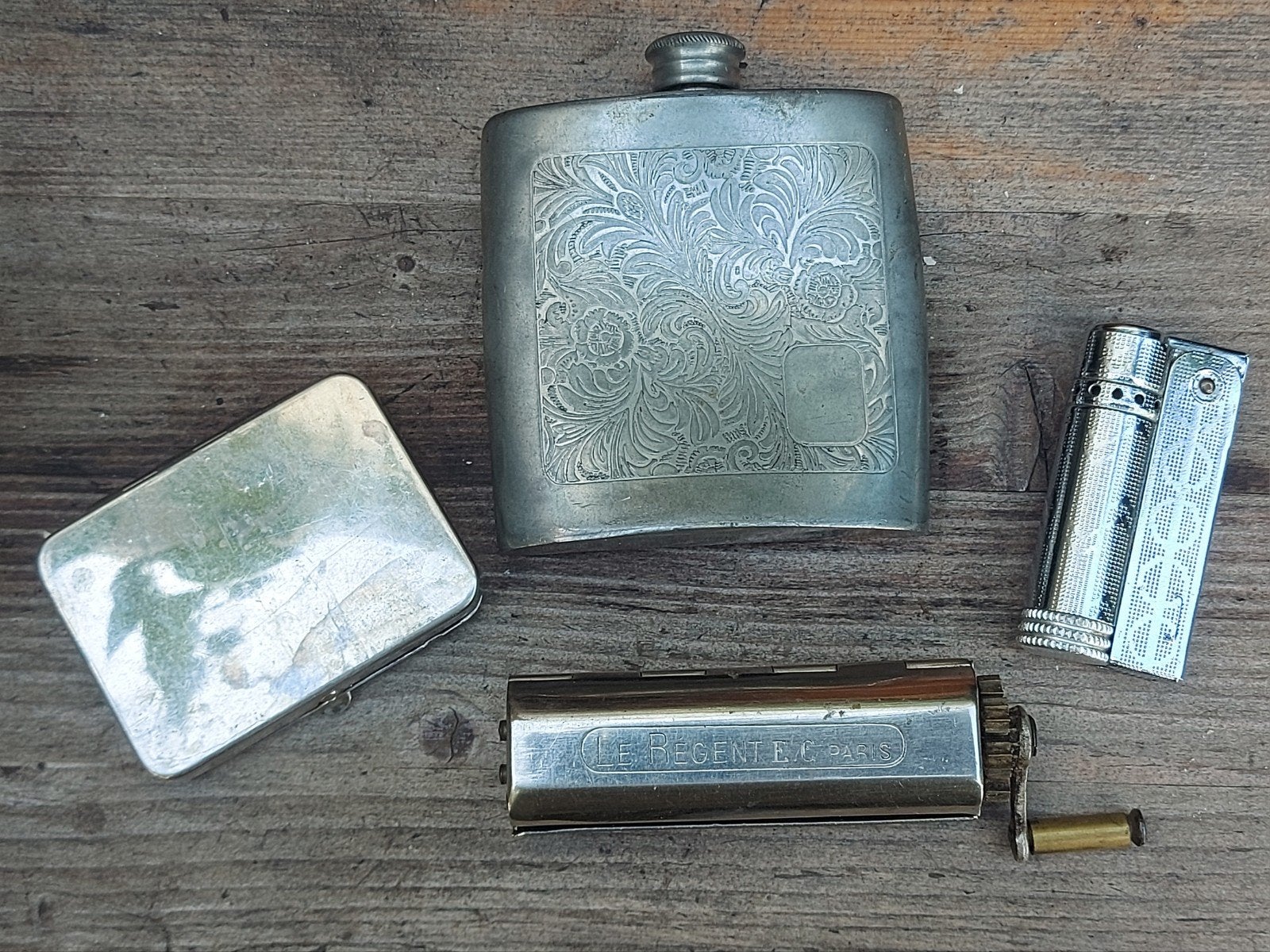 4 x belangrijke antieke mnl zaken drank,roken,scheren,& vuur, Ophalen of Verzenden