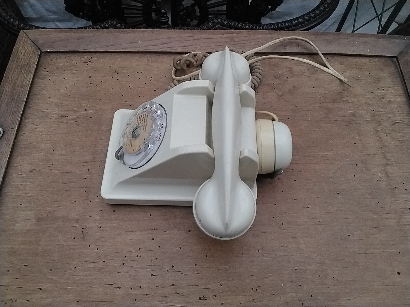 Vintage PTT wandtelefoon met draaischijf - Jaren '60, Telecommunicatie, Ophalen of Verzenden, Gebruikt, Met draaischijf