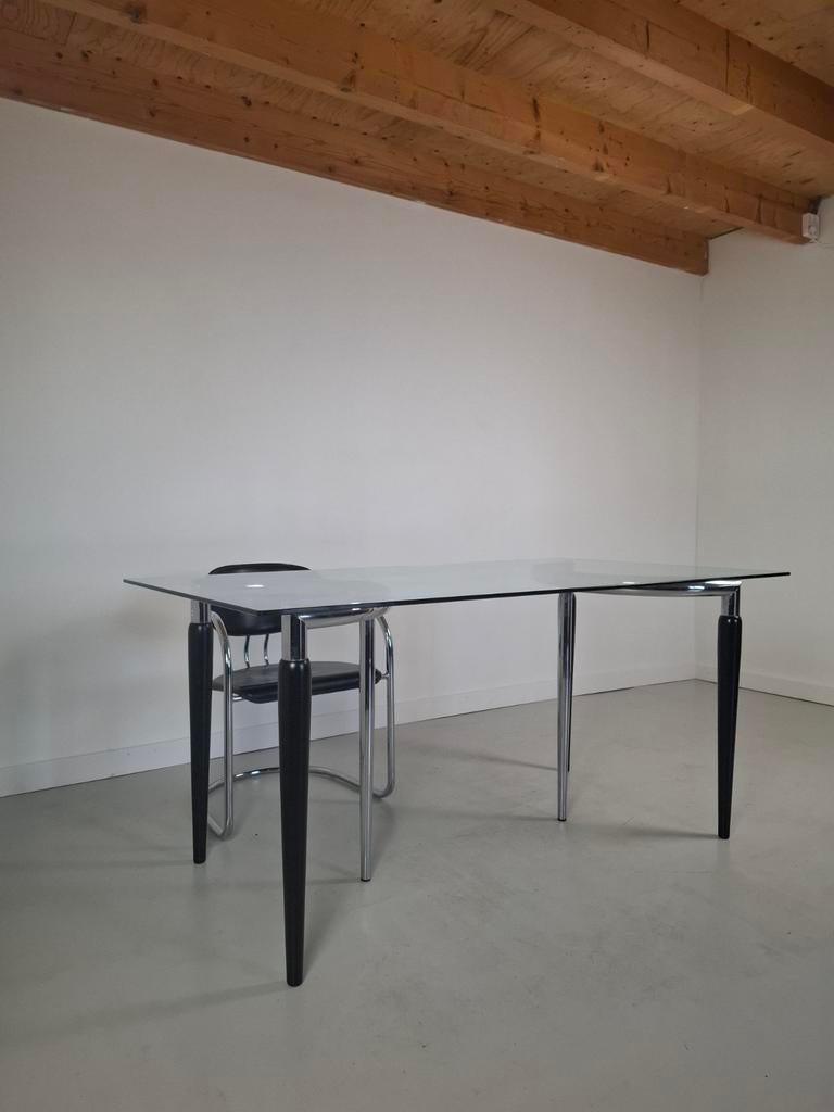 Vintage design Effezeta eettafel Italiaans design, Huis en Inrichting, Gebruikt, 150 tot 200 cm, Rechthoekig, 50 tot 100 cm