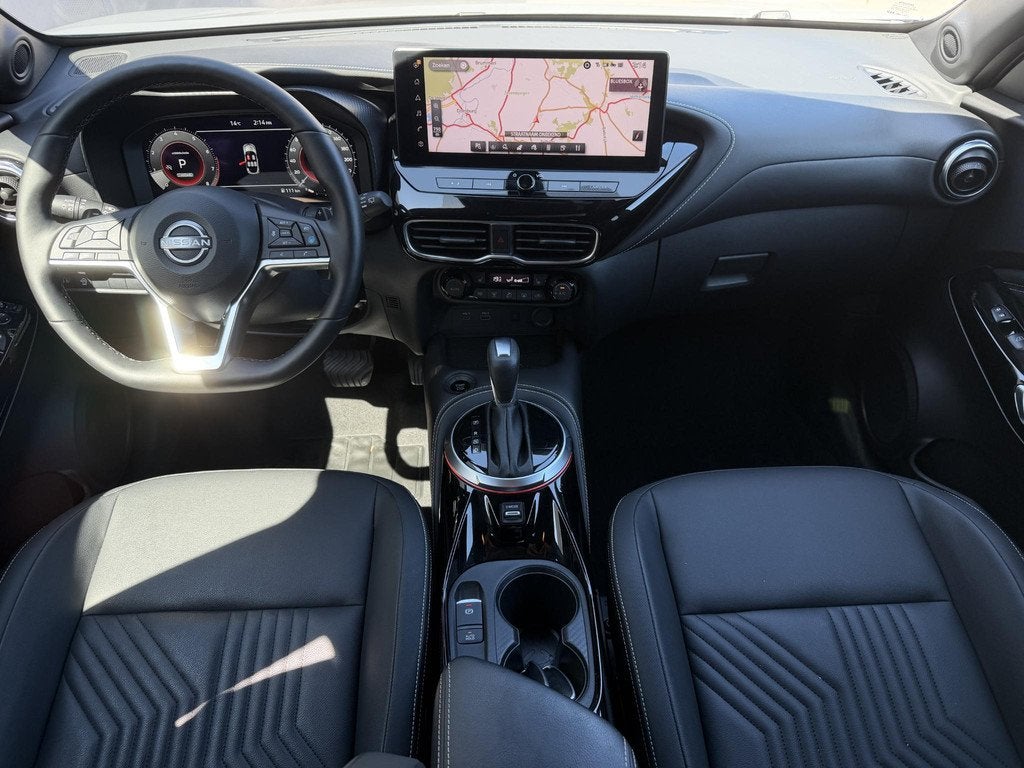 Nissan Juke 1.0 DIG-T Tekna Automaat / Fabrieksgarantie tot, Auto's, Nissan, Euro 6, Leder en Stof, Bedrijf, 3 cilinders
