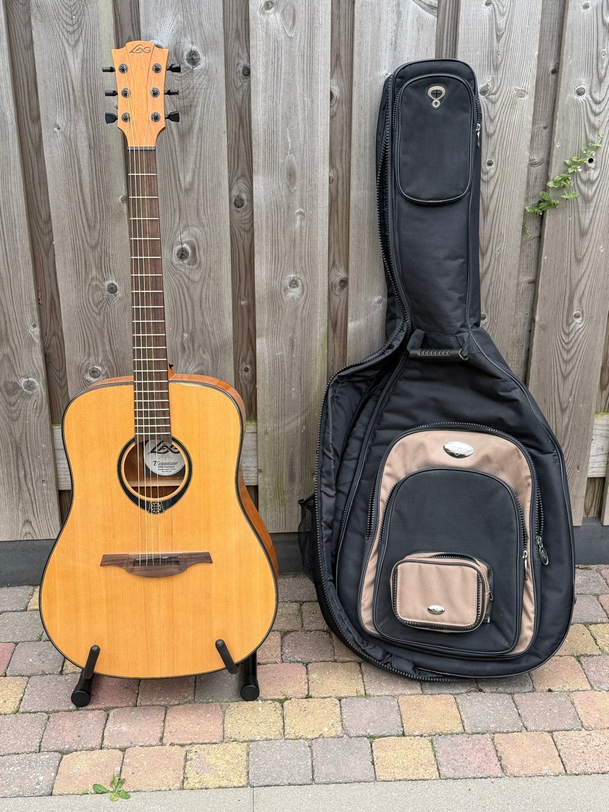 LAG Tramontane T66D Standard Dreadnought Gitaar met hoes, Muziek en Instrumenten, Snaarinstrumenten | Gitaren | Akoestisch, Ophalen