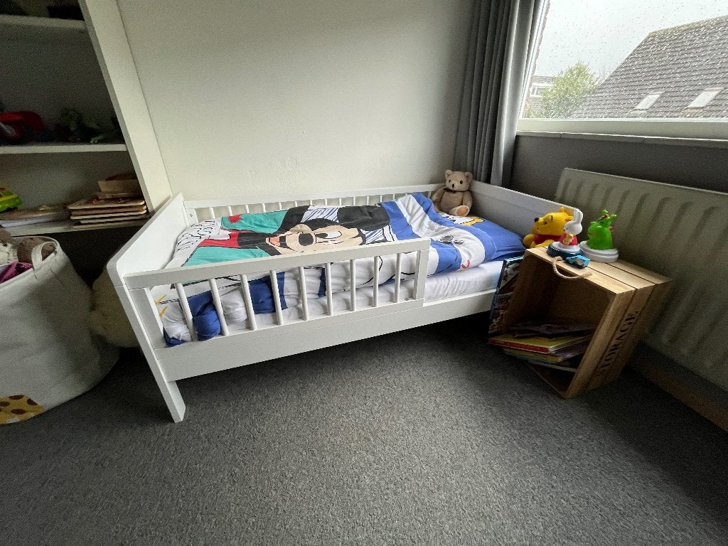 Peuterbed, Kinderen en Baby's, Gebruikt, 70 tot 85 cm, 140 tot 160 cm, Ophalen