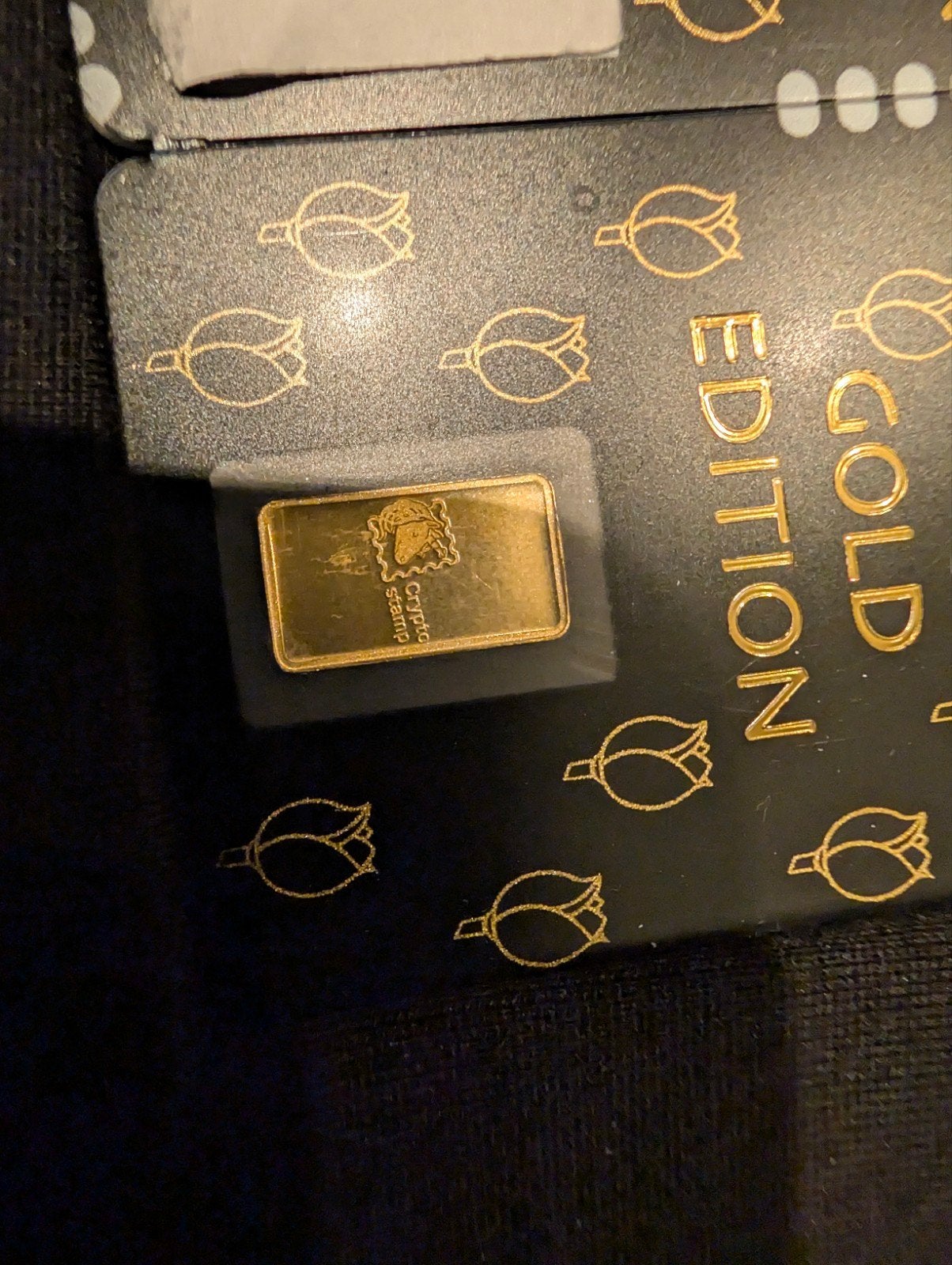 100% ONGECLAIMD: PostNL Crypto Stamp Stier - Gold Edition +, Ophalen of Verzenden