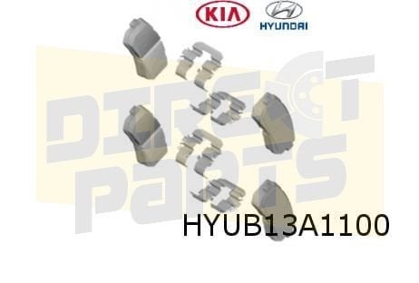 Hyundai Kona (11/17-2/21) remblokset achter (2WD) Origineel!, -, -, Nieuw, Ophalen of Verzenden