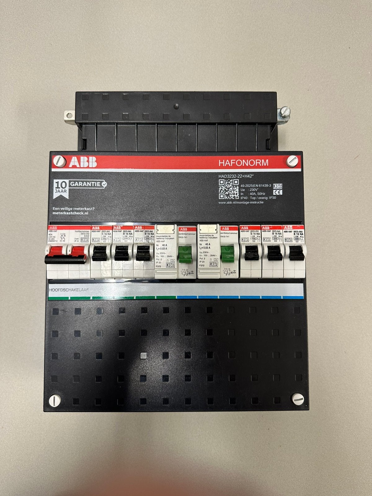 ABB groepenkast 1-fase met 6 groepen, Gebruikt, Ophalen of Verzenden, Abb, Abb