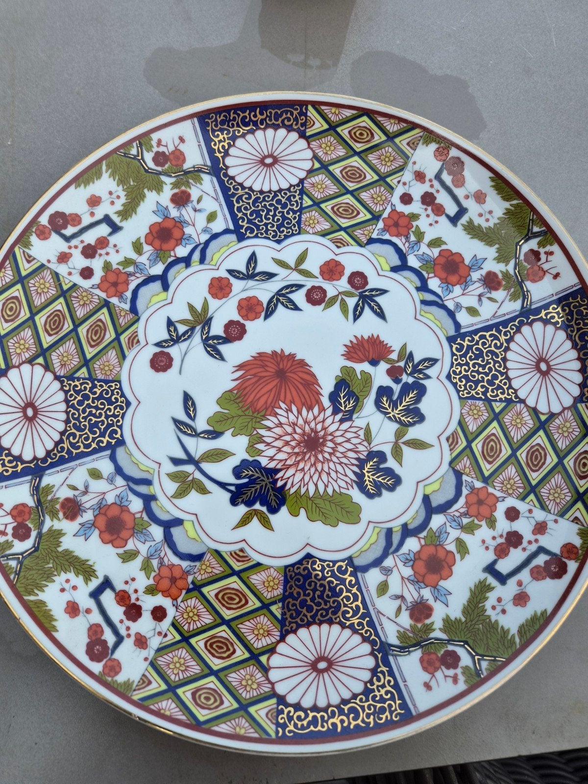Prachtig Japans decoratief bord, handgeschilderd, Ophalen