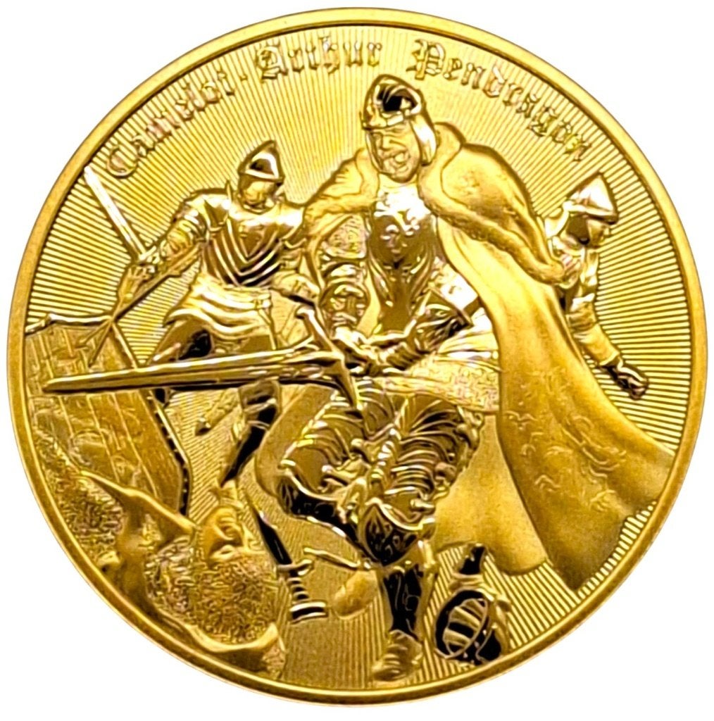 Niue – 2 Dollar 2024 – “Sir Lancelot of Camelot” .999 zilver, Ophalen of Verzenden, Losse munt, Zilver