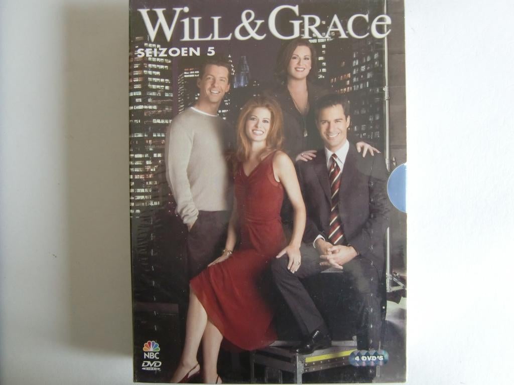 G54: Will en Grace seizoen 5 (4 dvd's, in plastic), Alle leeftijden, Ophalen of Verzenden, Nieuw in verpakking, Komedie