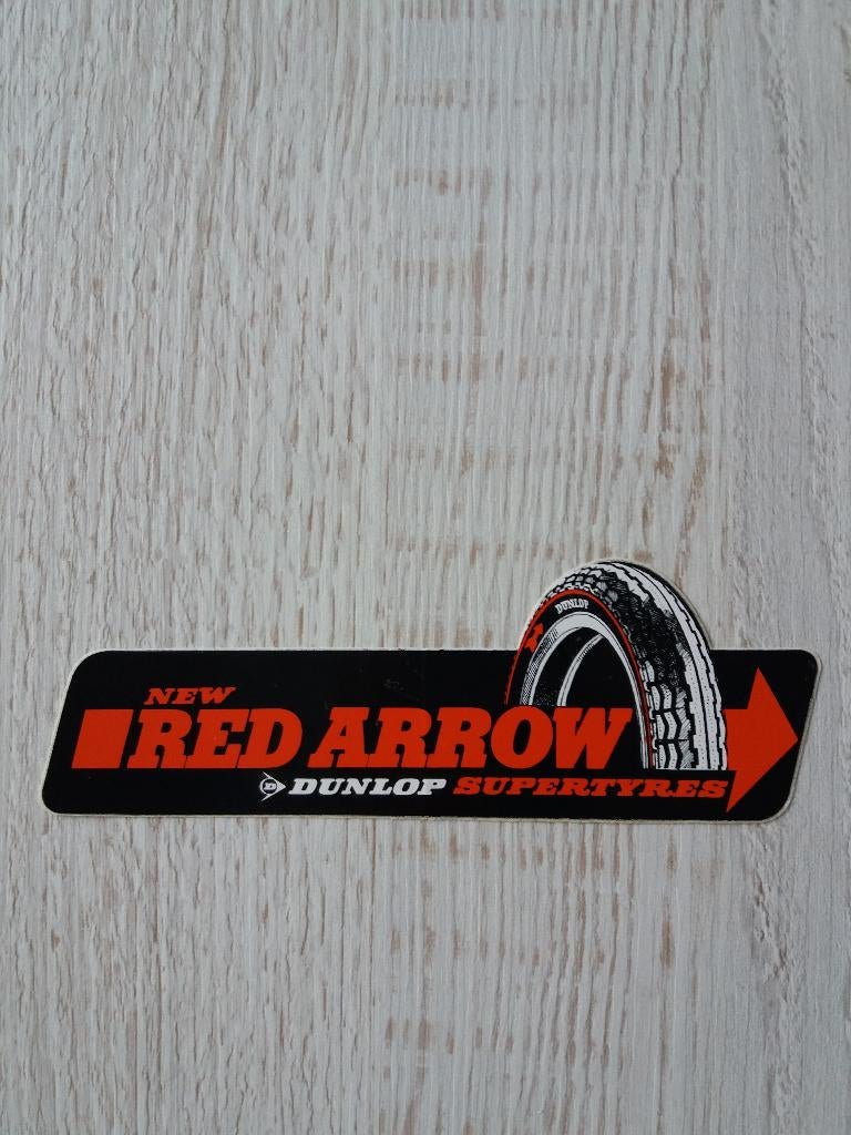 sticker new RED ARROW DUNLOP SUPERTYRES, Ophalen of Verzenden, Zo goed als nieuw, Merk