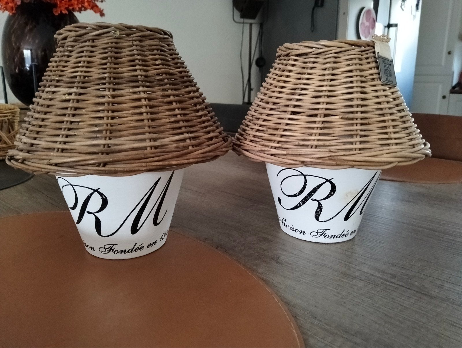 Riviera Maison waxinelicht lampenkapjes, Ophalen, Gebruikt