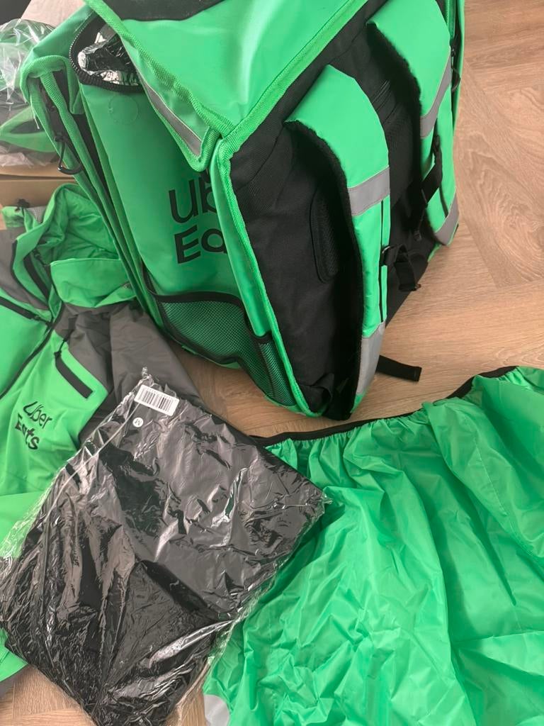 Uber eats compleet jas broek tas, Fietsen en Brommers, Fietsaccessoires | Fietstassen, Ophalen, Nieuw