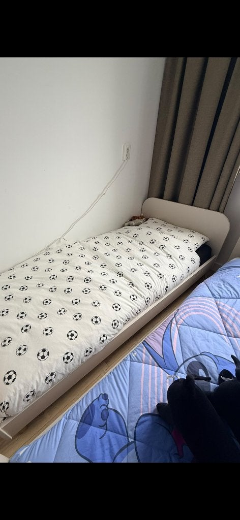 2 èén persoonsbedden zo goed als nieuw, Ophalen, 70 tot 85 cm, Zo goed als nieuw, Lattenbodem