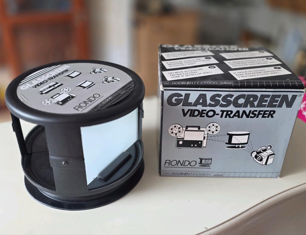 Glasscreen Video-Transfer Rondo (dia/film naar video), Ophalen of Verzenden, Zo goed als nieuw, Met scherm