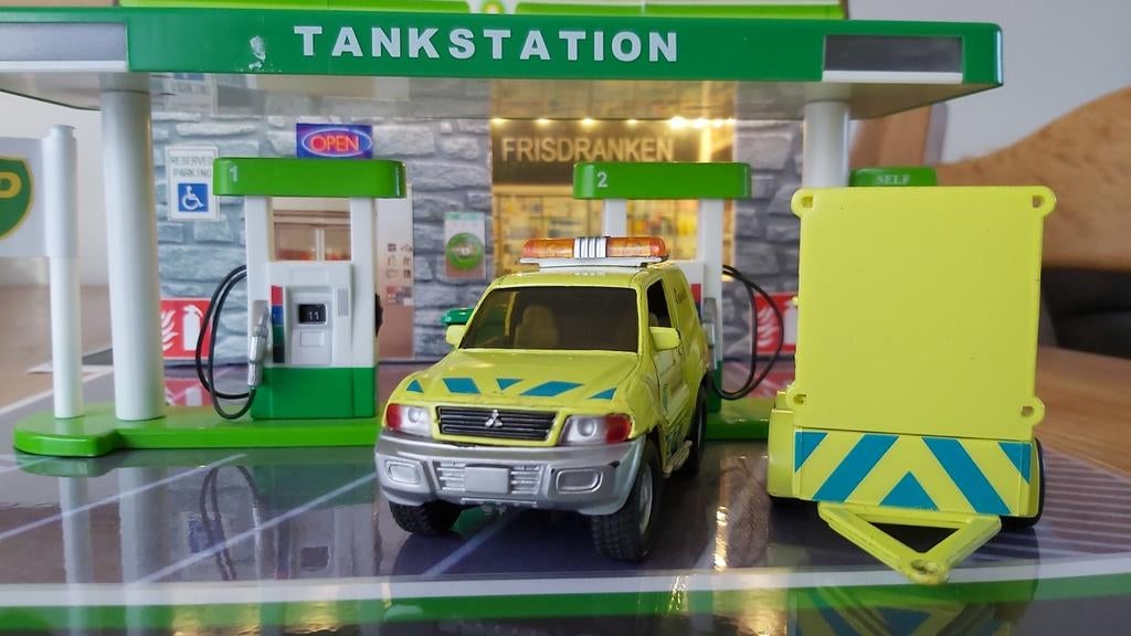 Mitsubishi pajero rijkswaterstaat olibestridinwagen, Ophalen of Verzenden, Zo goed als nieuw, Auto, Overige merken