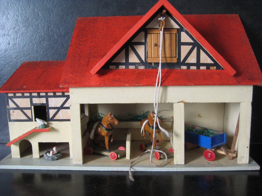 OUDE SPEELGOED PAARDENSTAL, Antiek en Kunst, Ophalen of Verzenden
