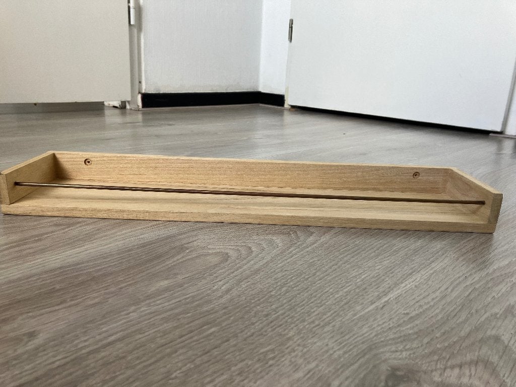 Houten plankje met messing, Ophalen, Nieuw