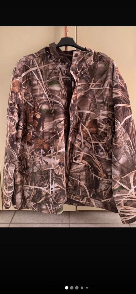 Realtree camo waterproof windjack xxl, Verzenden, Zo goed als nieuw, Overige maten, Groen