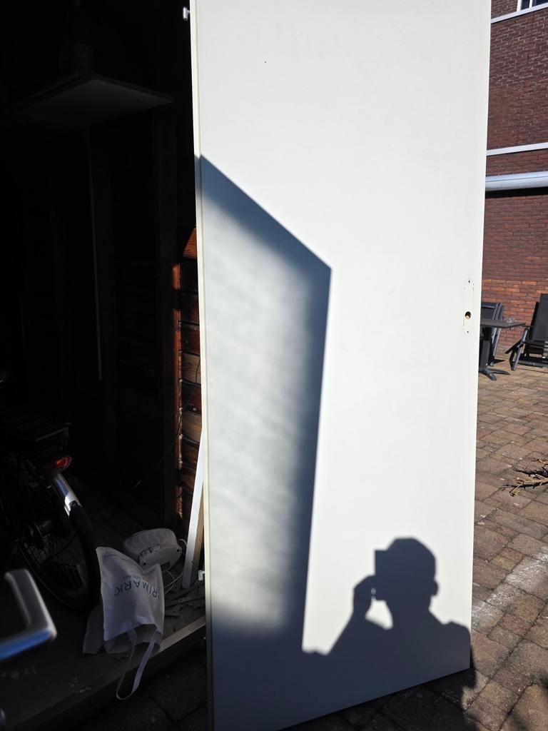 Deur 260x98cm linksdraaiend met aluminium kozijn, Ophalen