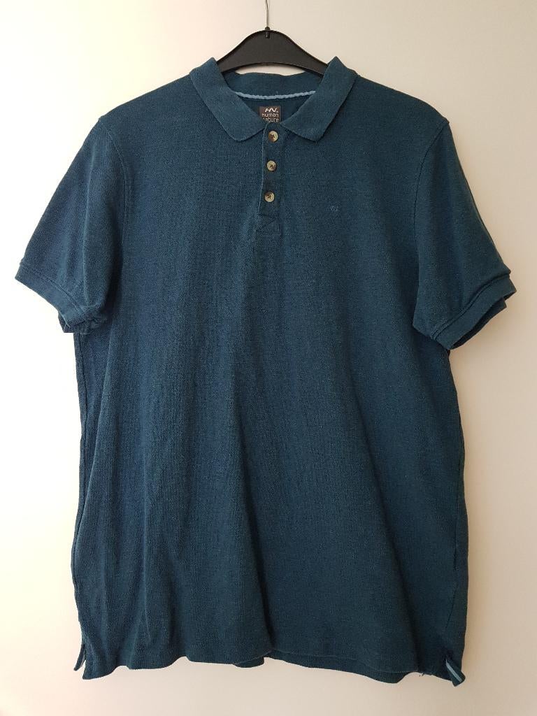 Poloshirt voor heren - maat XXL / 2XL - Human Nature / ANWB, Blauw, Overige maten, Ophalen of Verzenden, Gedragen